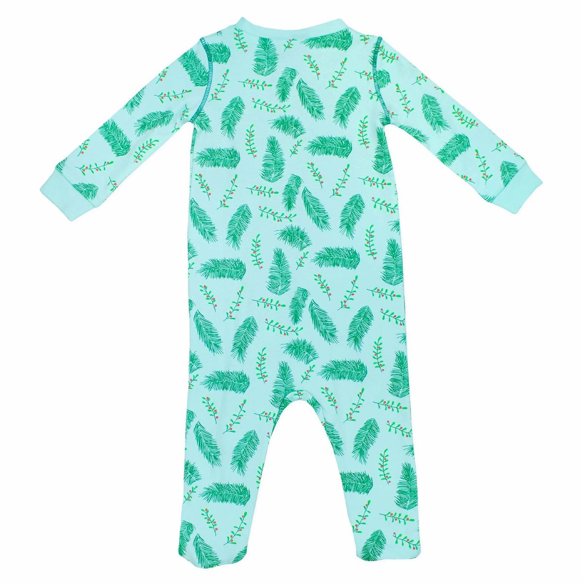 Blue Holly & Pine Footie