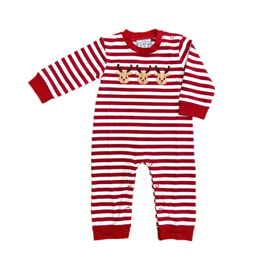 Boy Reindeer Applique Romper
