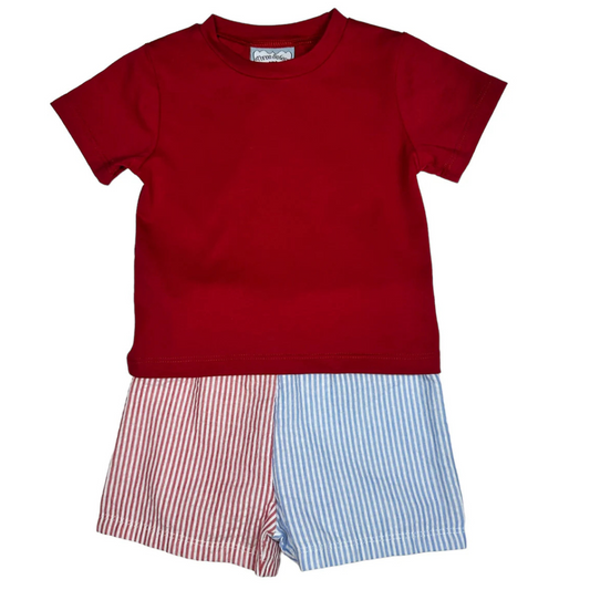 Colorblock Boys Short Set