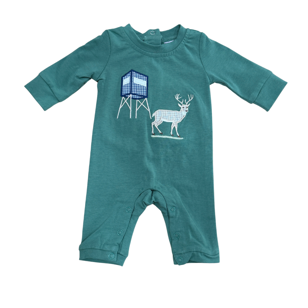 Deer Hunting Boys Romper
