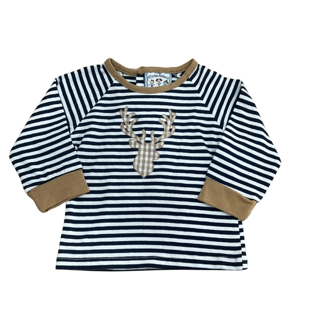 Deer Applique Boys Jogger Set