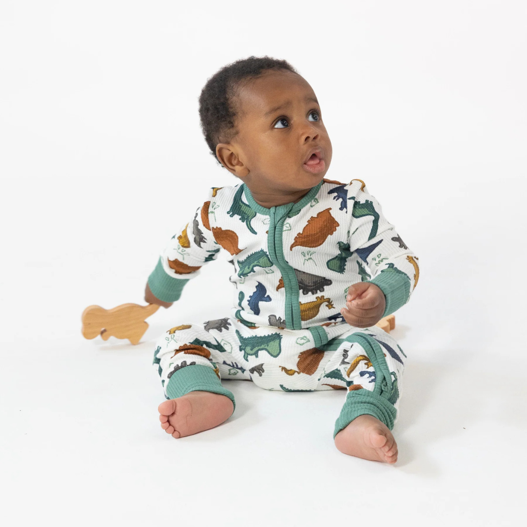Dino Rocks Zipper Romper