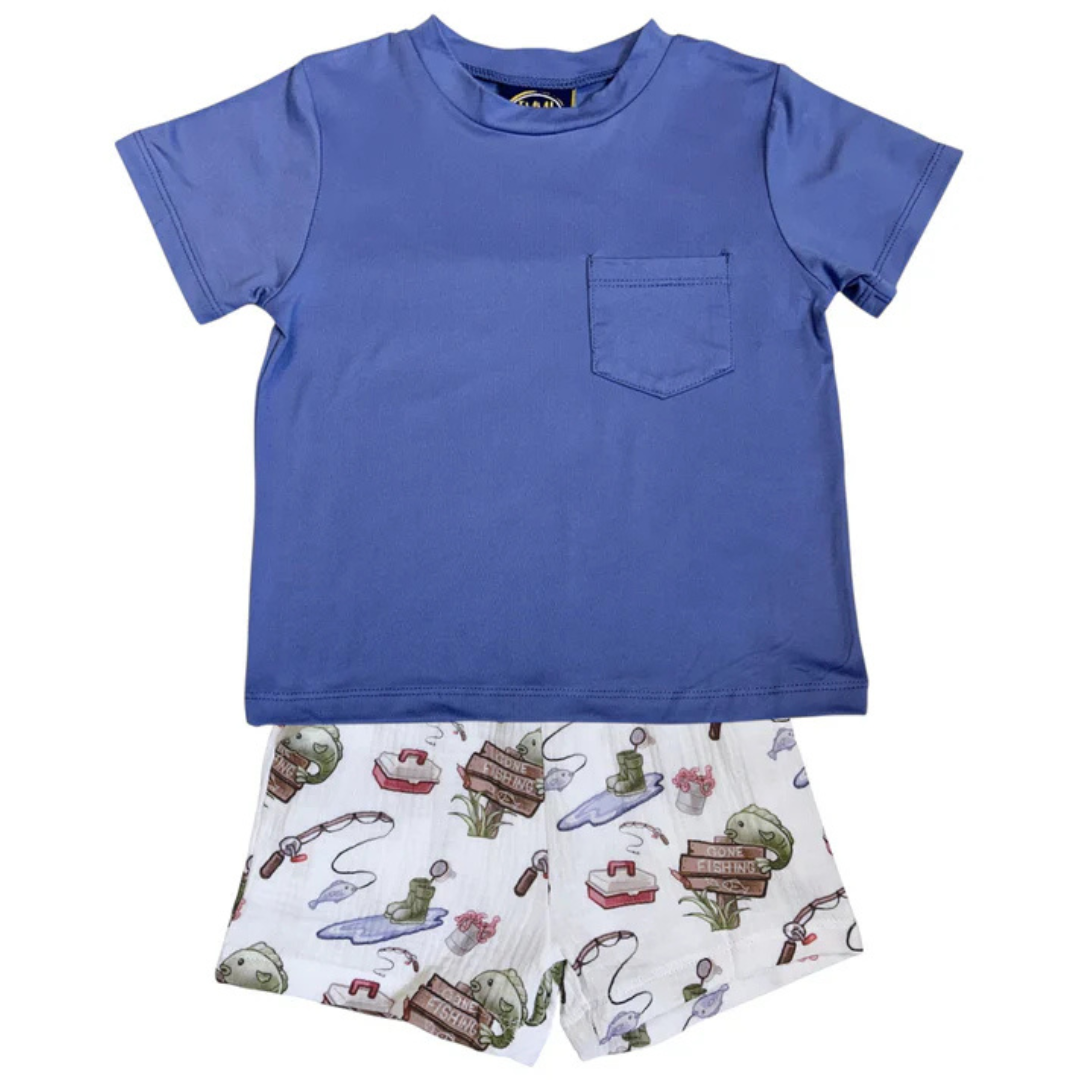 Fishing Trip Boys Short Set