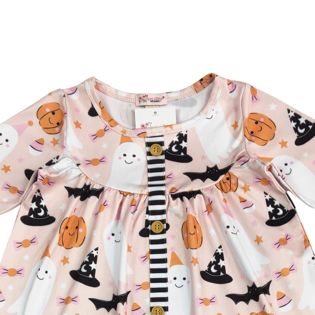 Halloween Stripes Girls Set