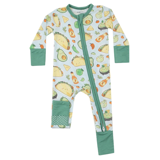Happy Tacos Zipper Romper