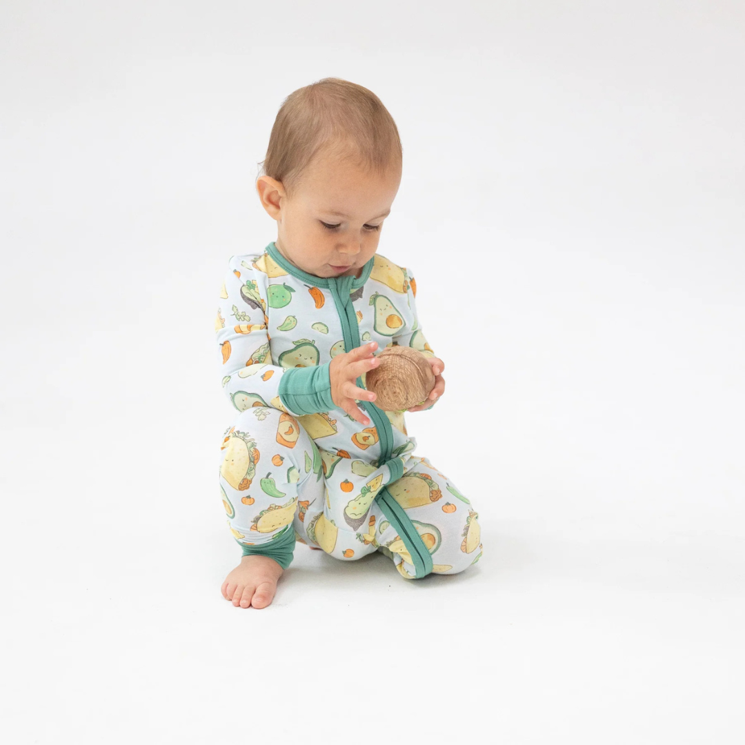 Happy Tacos Zipper Romper