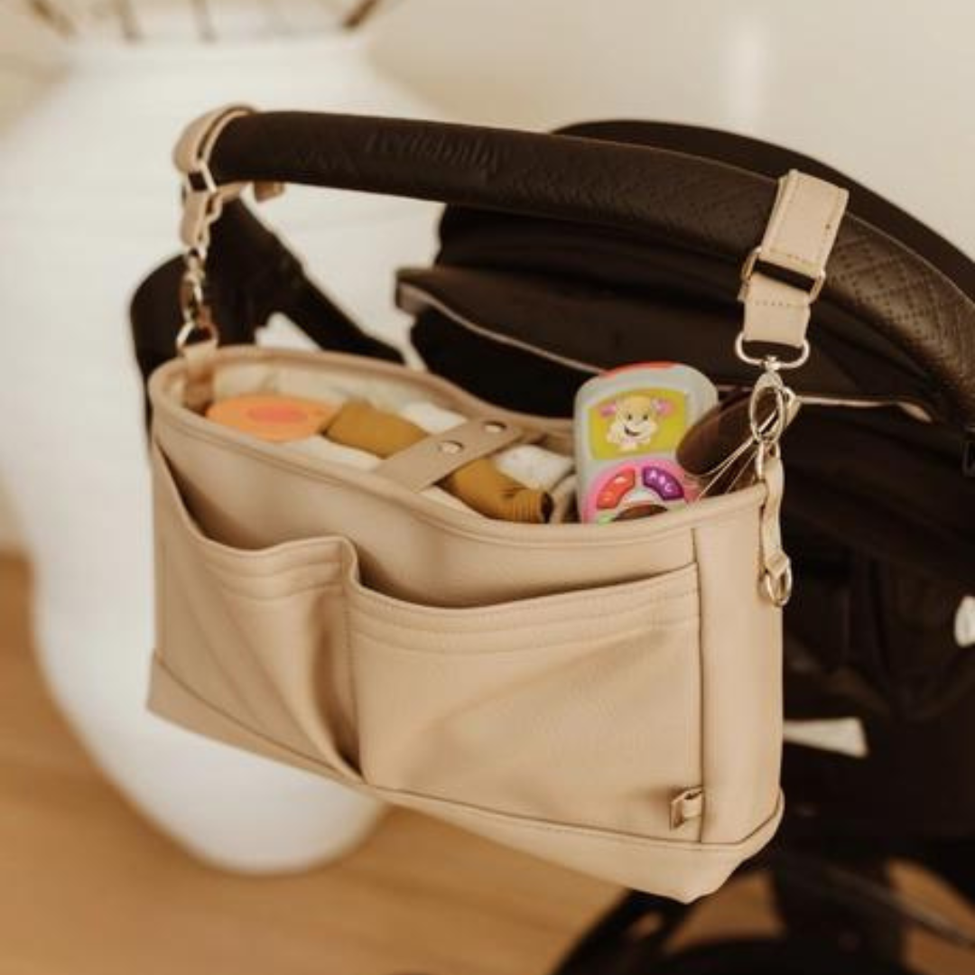 Faux Leather Stroller Organizer/Pram Caddy