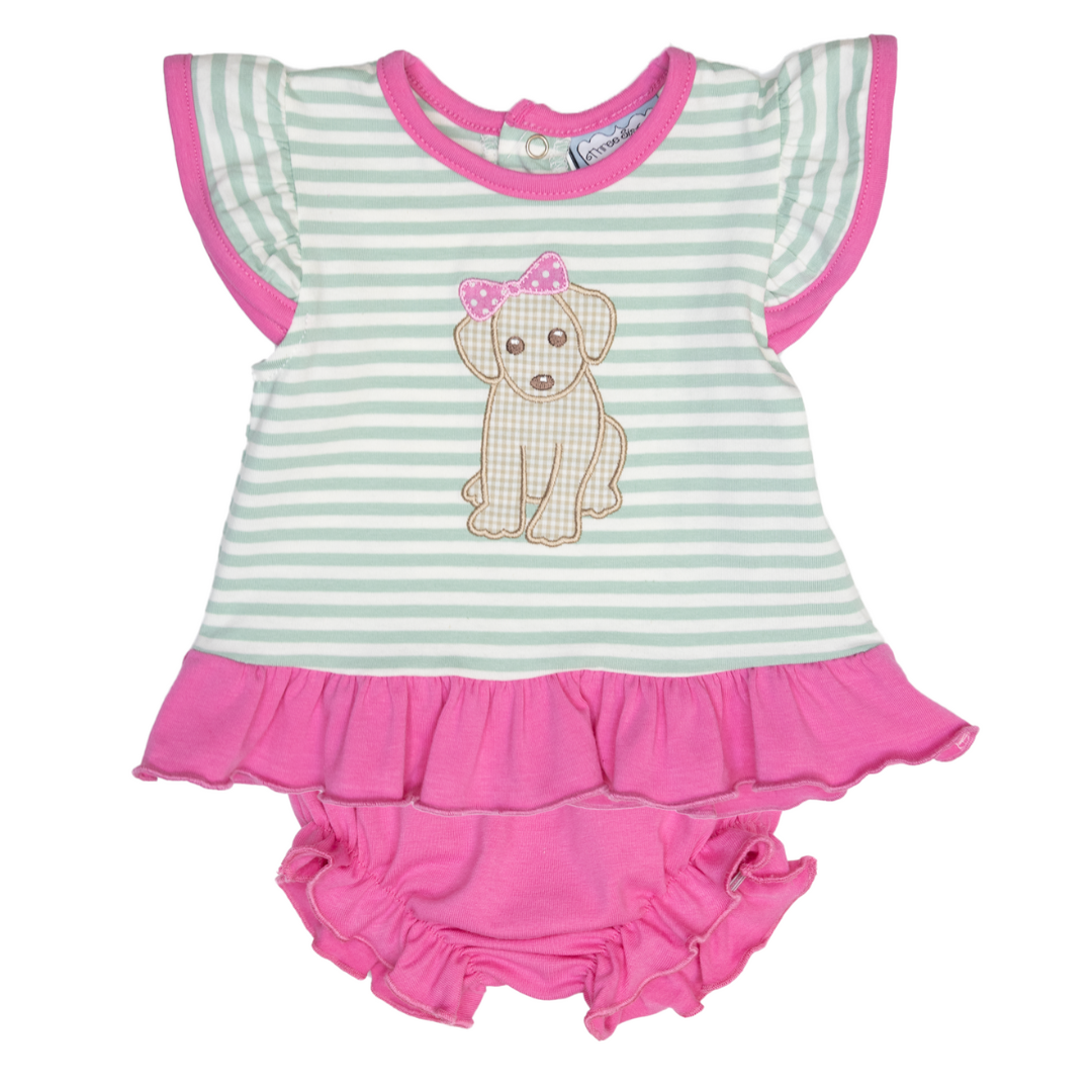 Puppy Applique Bloomer Set