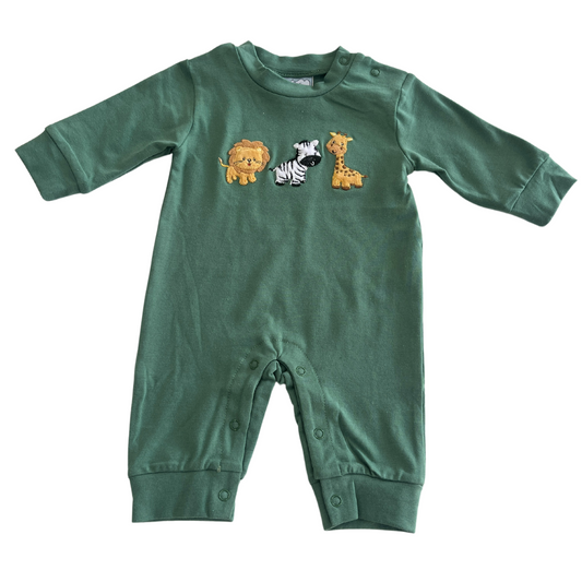Safari Applique Boys Romper