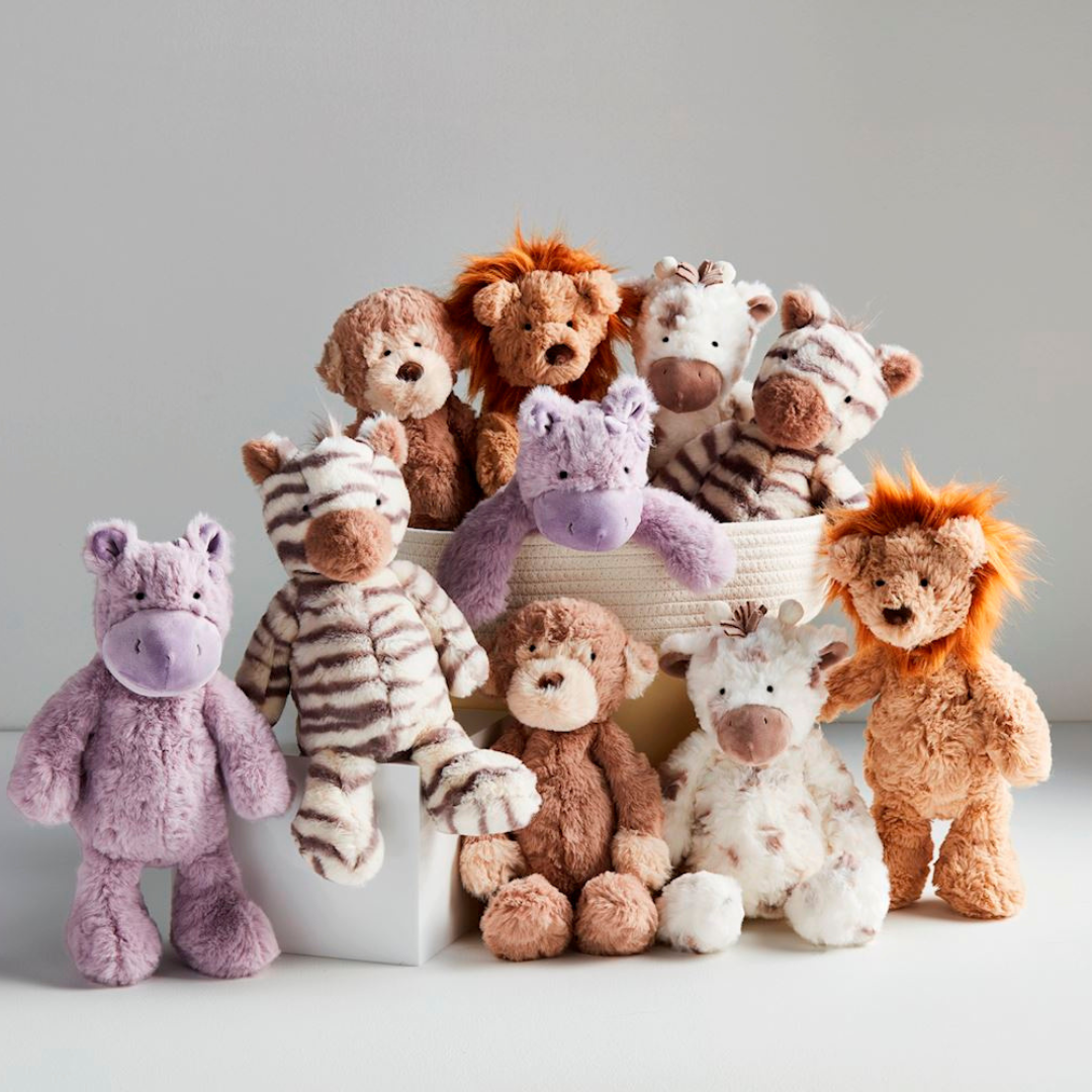 Safari Animals Plush Sitters
