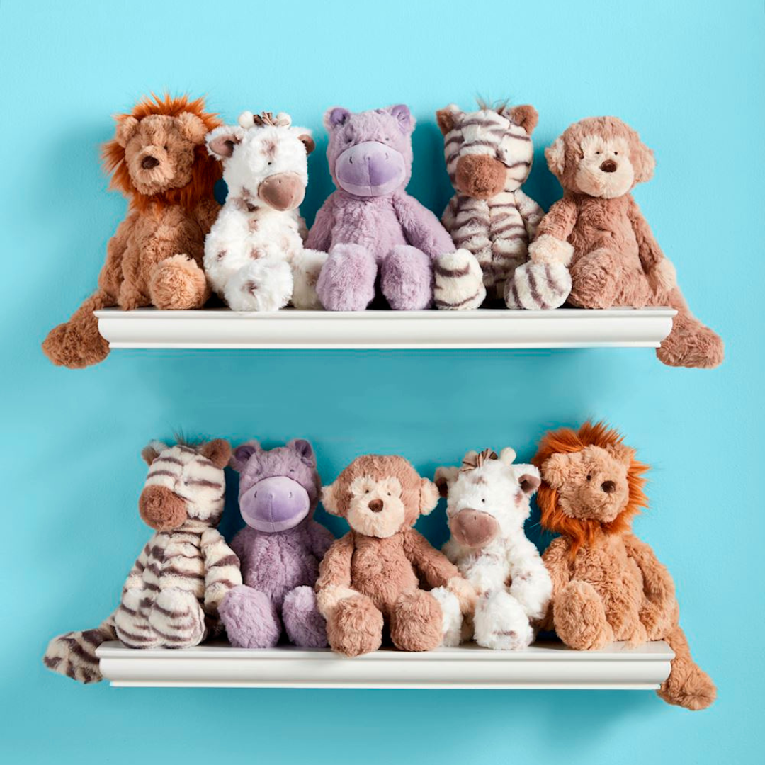Safari Animals Plush Sitters