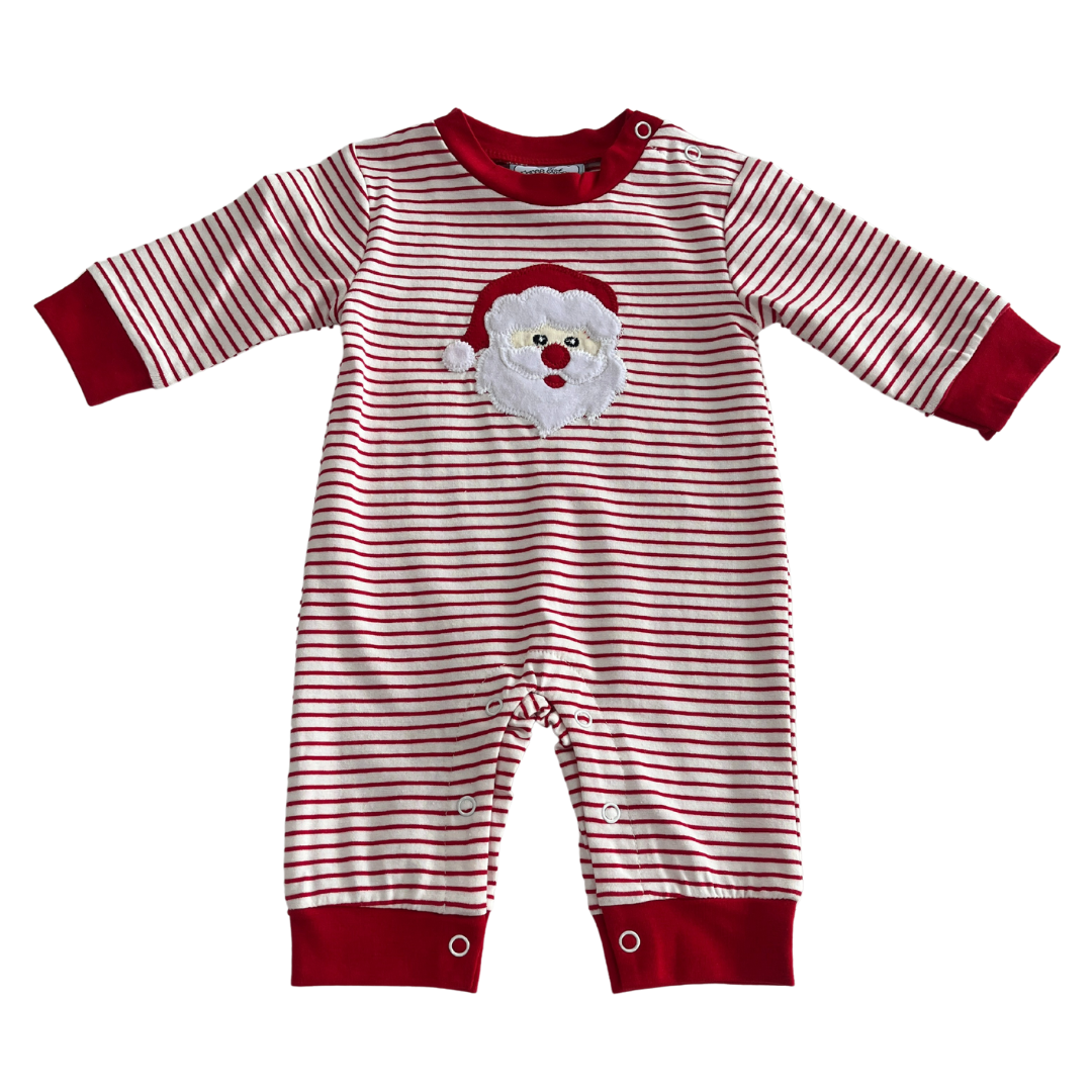 Santa Applique Boys Romper