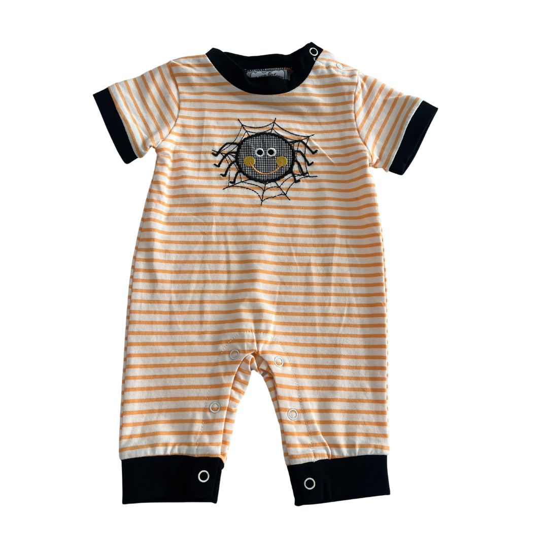 Spider Applique Boys Romper