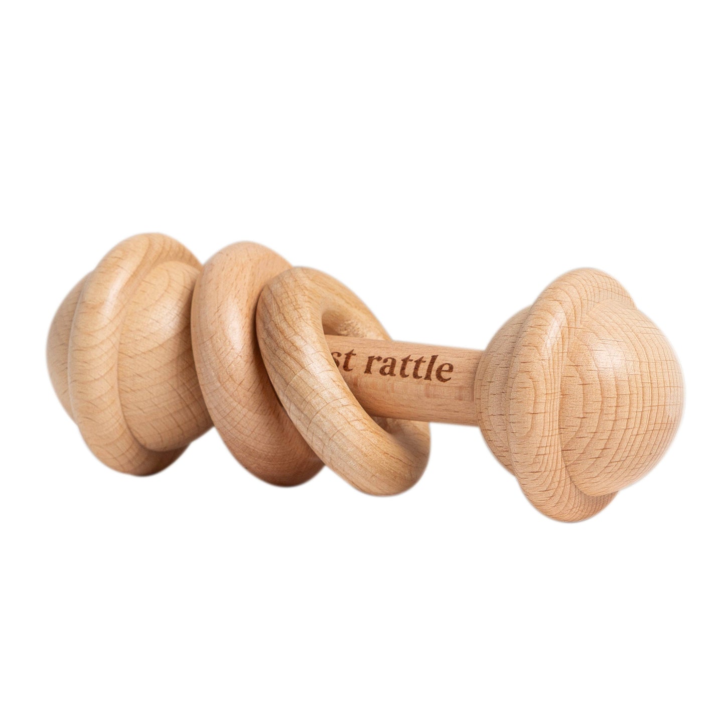 Wooden Baby’s First Rattle