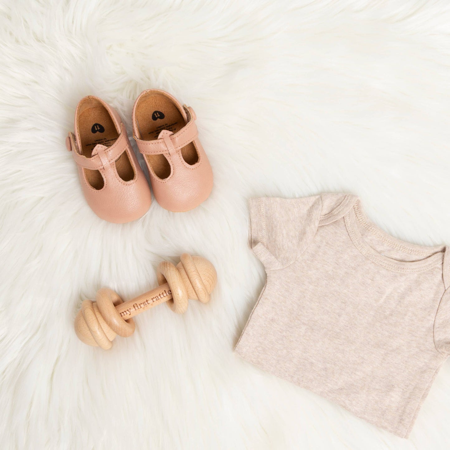 Wooden Baby’s First Rattle