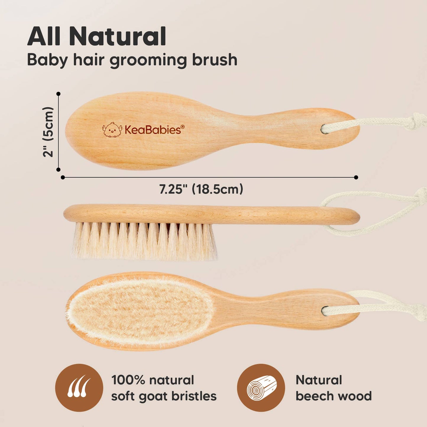 Baby Wooden Hairbrush