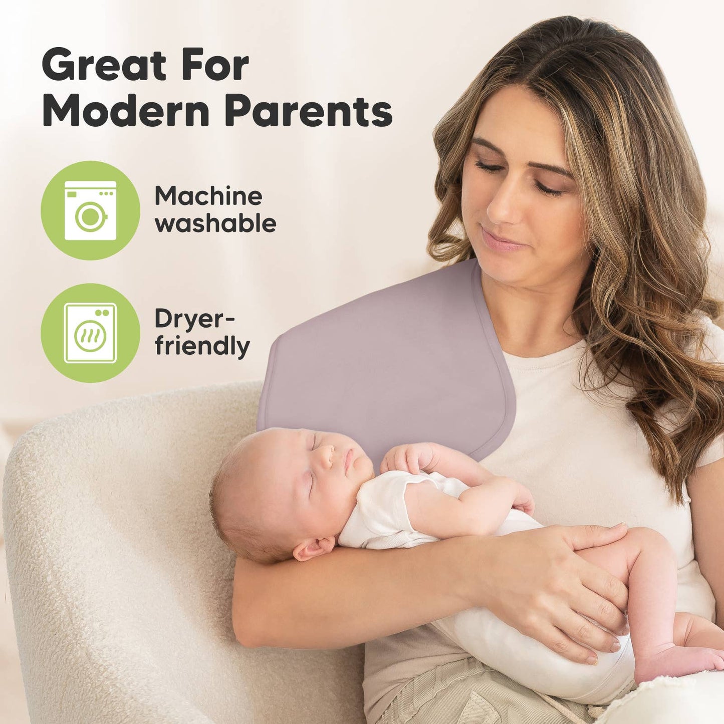 Solid Urban Burp Cloths