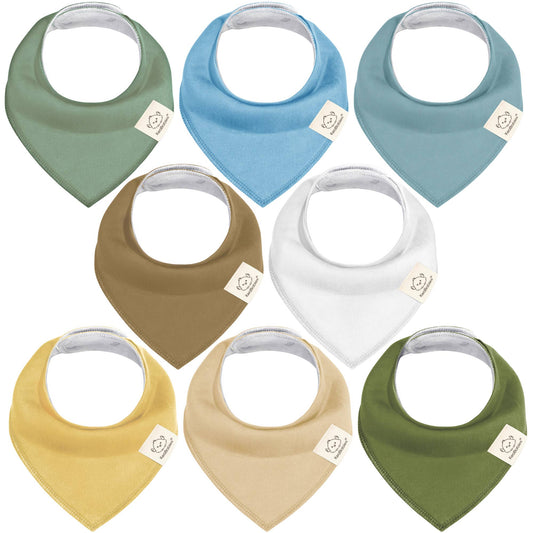 Cool Toned Baby Bandana Bibs