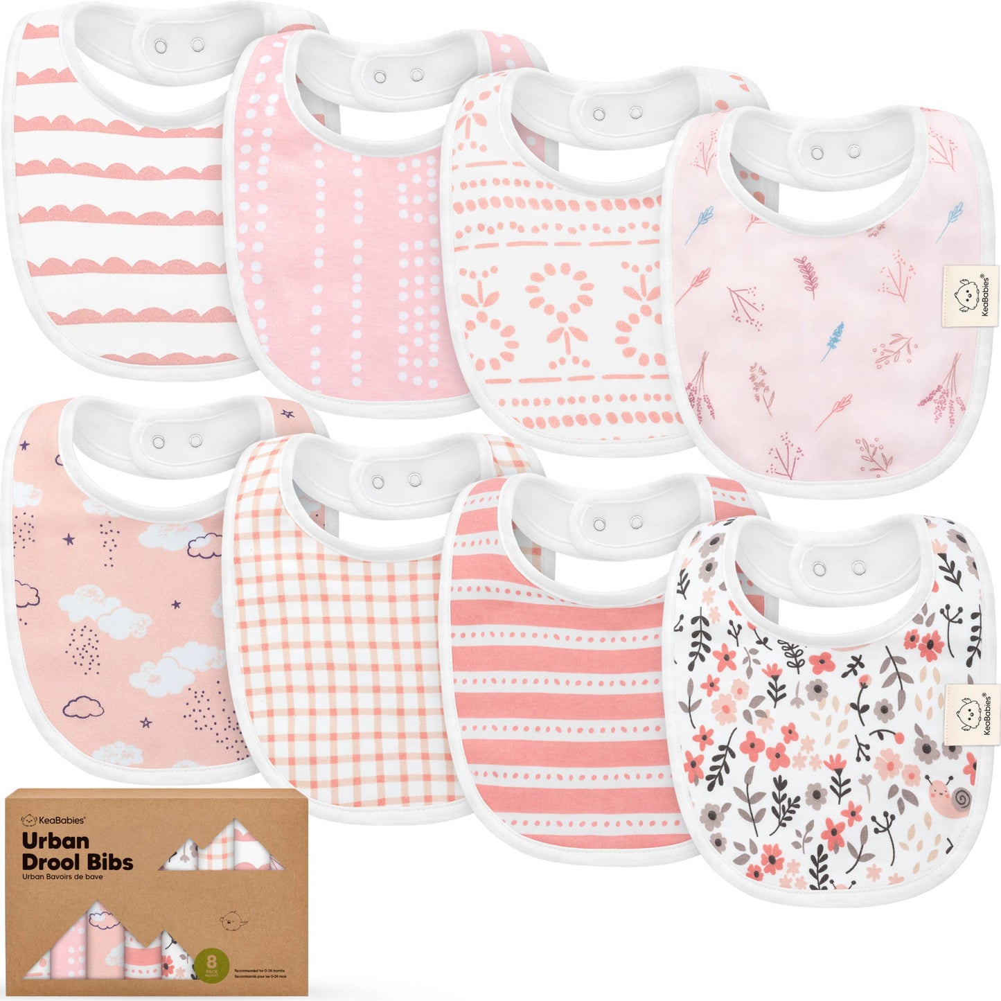 Charming Urban Drool Bibs