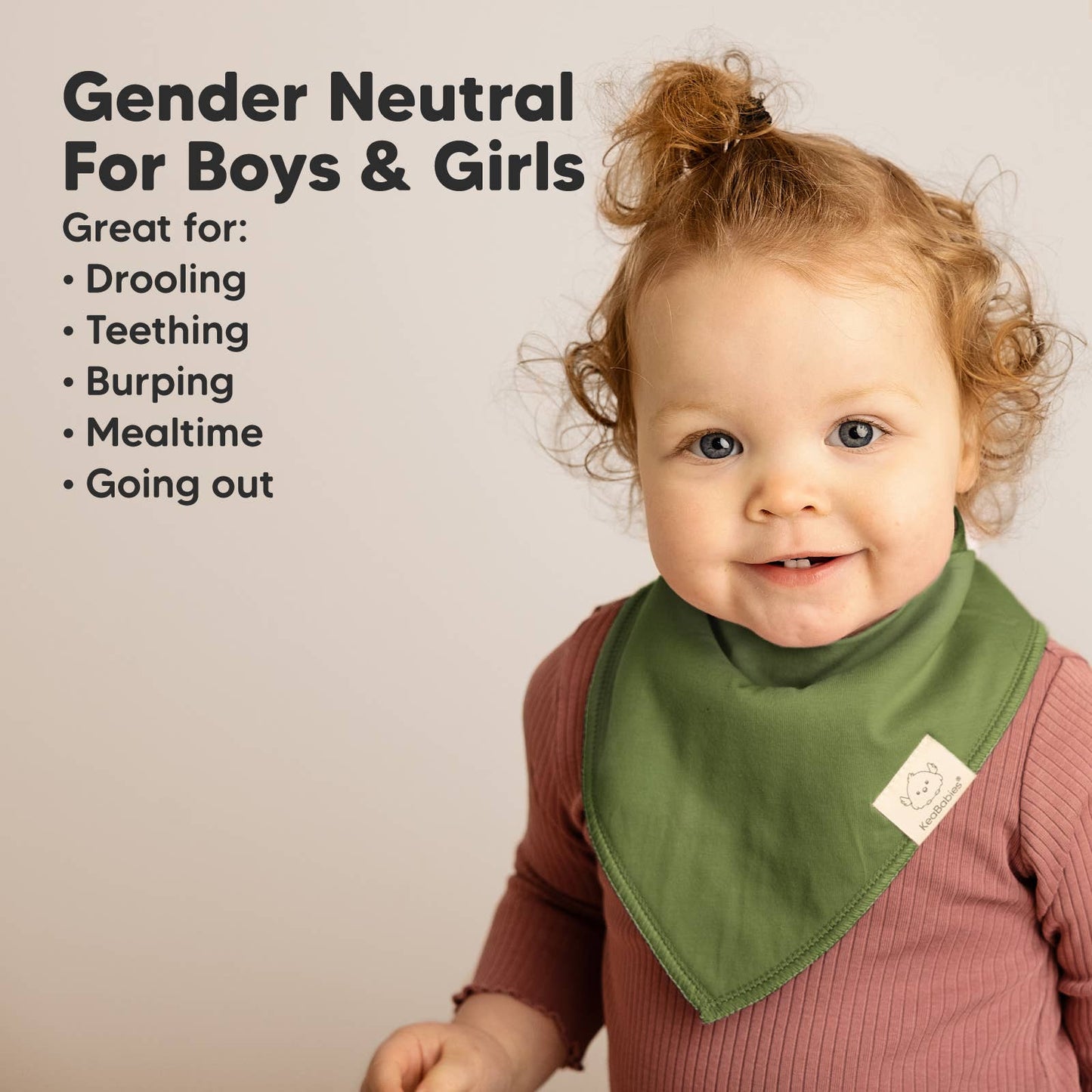 Cool Toned Baby Bandana Bibs