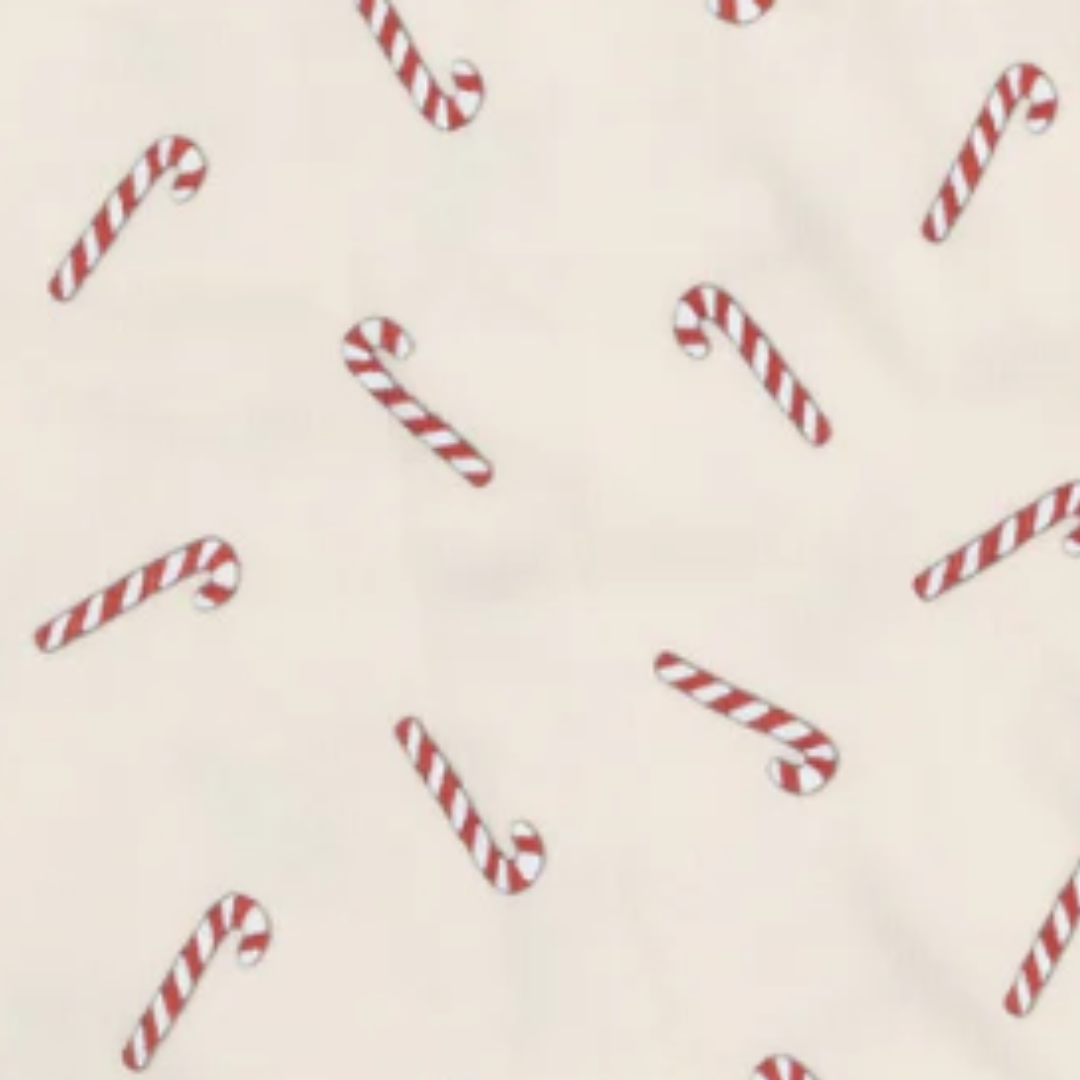 Ribbed Candy Canes Swaddle Blanket