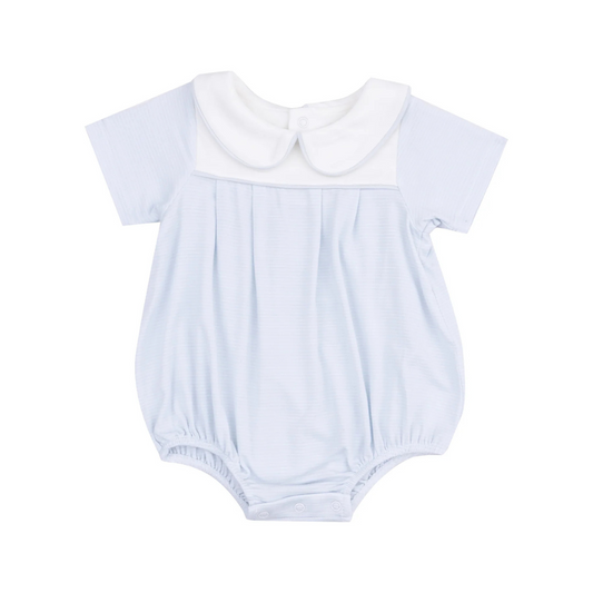 Classic Blue Stripe Pleat Bubble