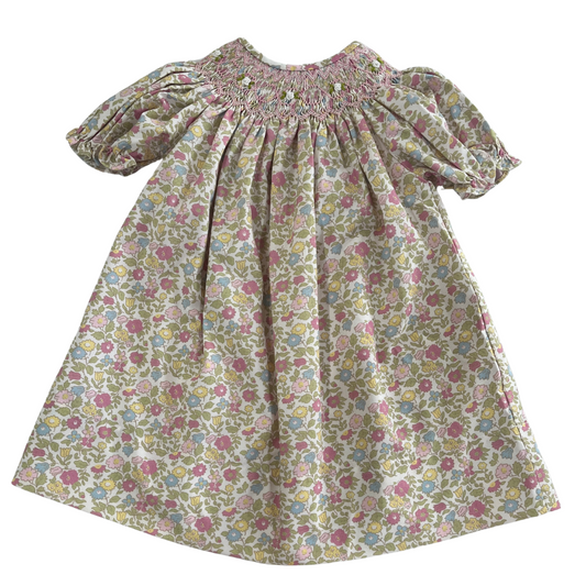 Claire Floral Smocked Dress