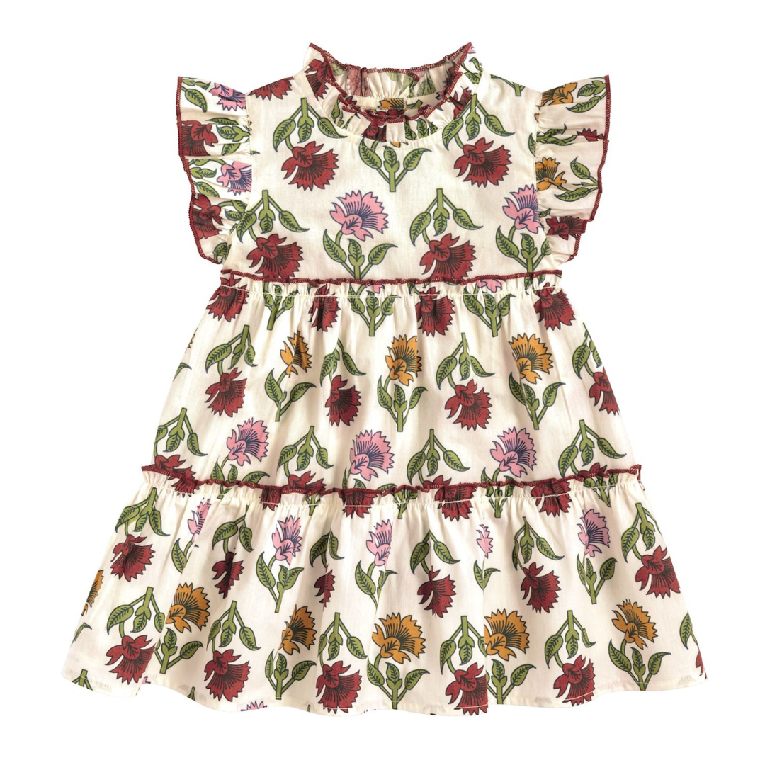 Multi Floral Ruffle Dress- Mommy & Me