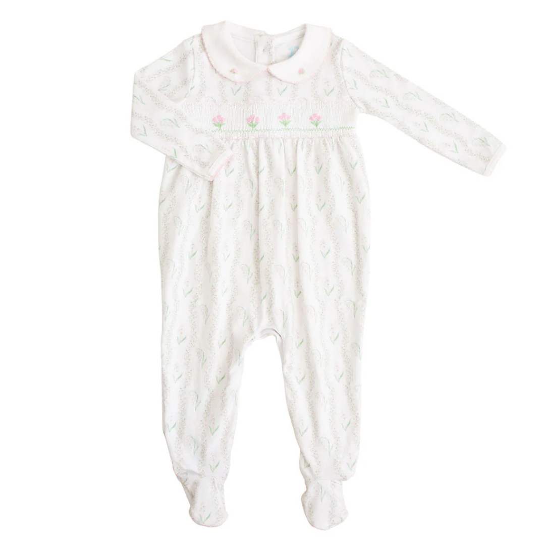 Sweet Pea Smocked Footie