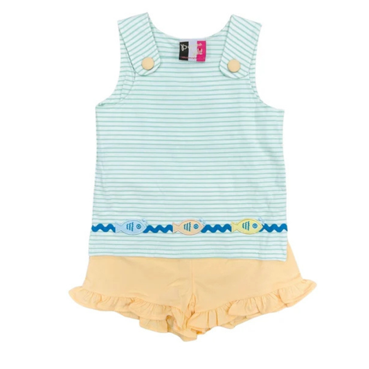 Go Fish Ruffle Short Set
