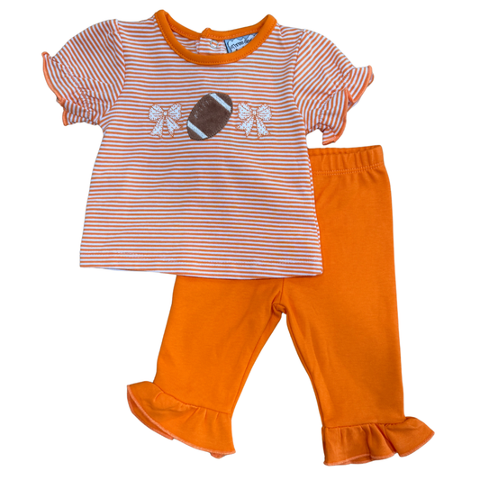 Orange Football Legging Set