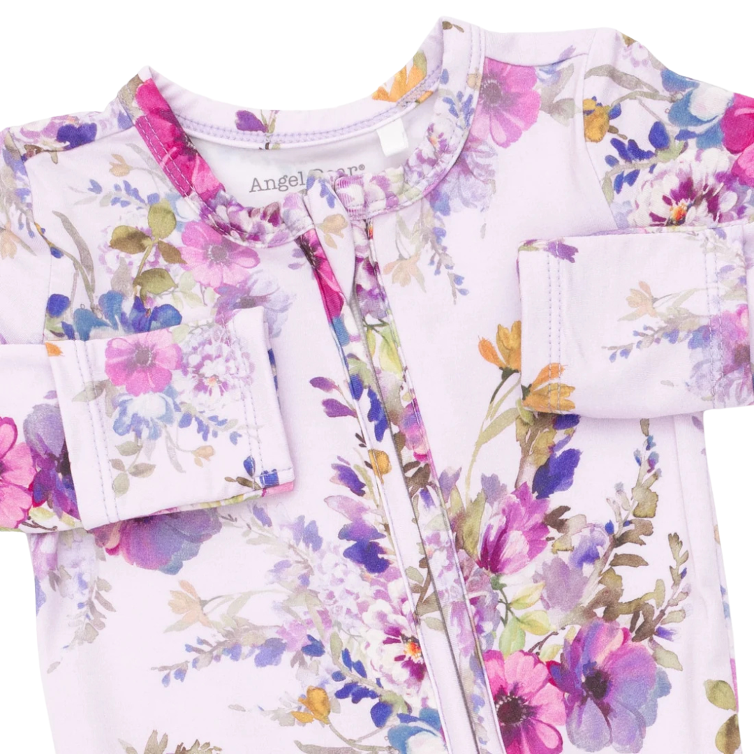 Dahlia Floral Ruffle Footie