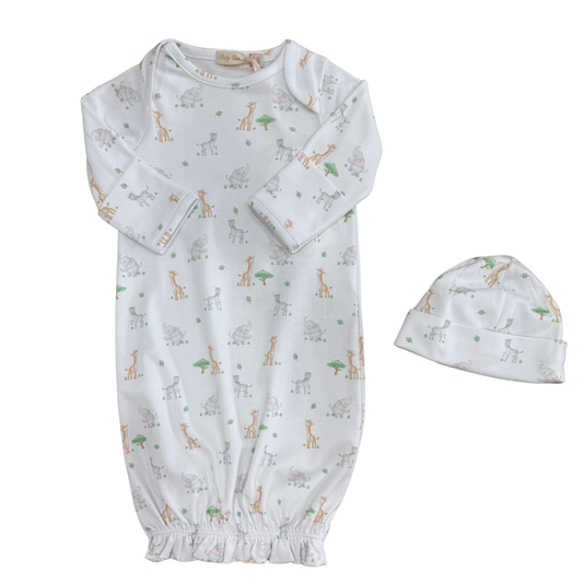Tiny Safari Gown & Hat
