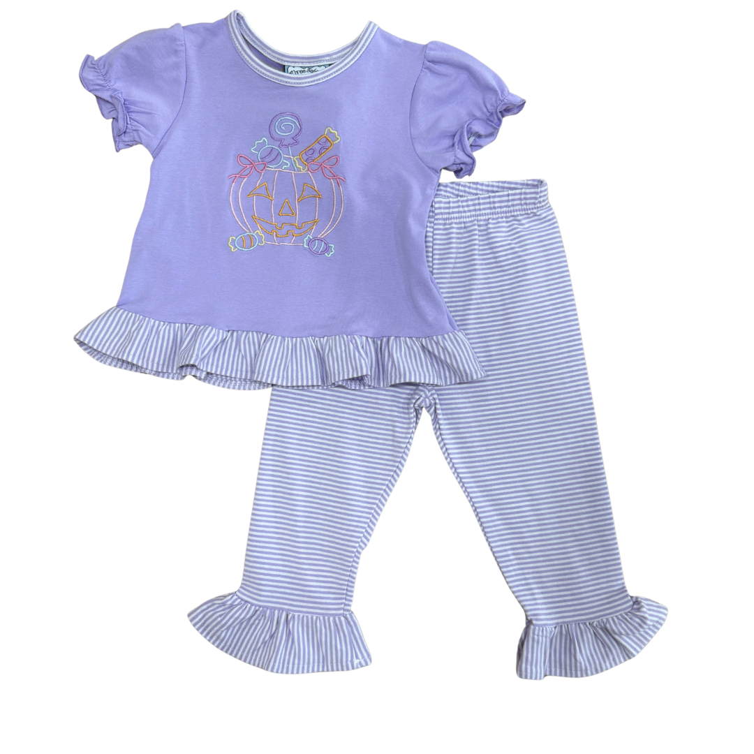 Trick or Treat Ruffle Pant Set