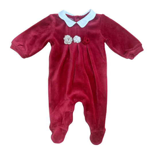 Ruby Garden Velvet Footie