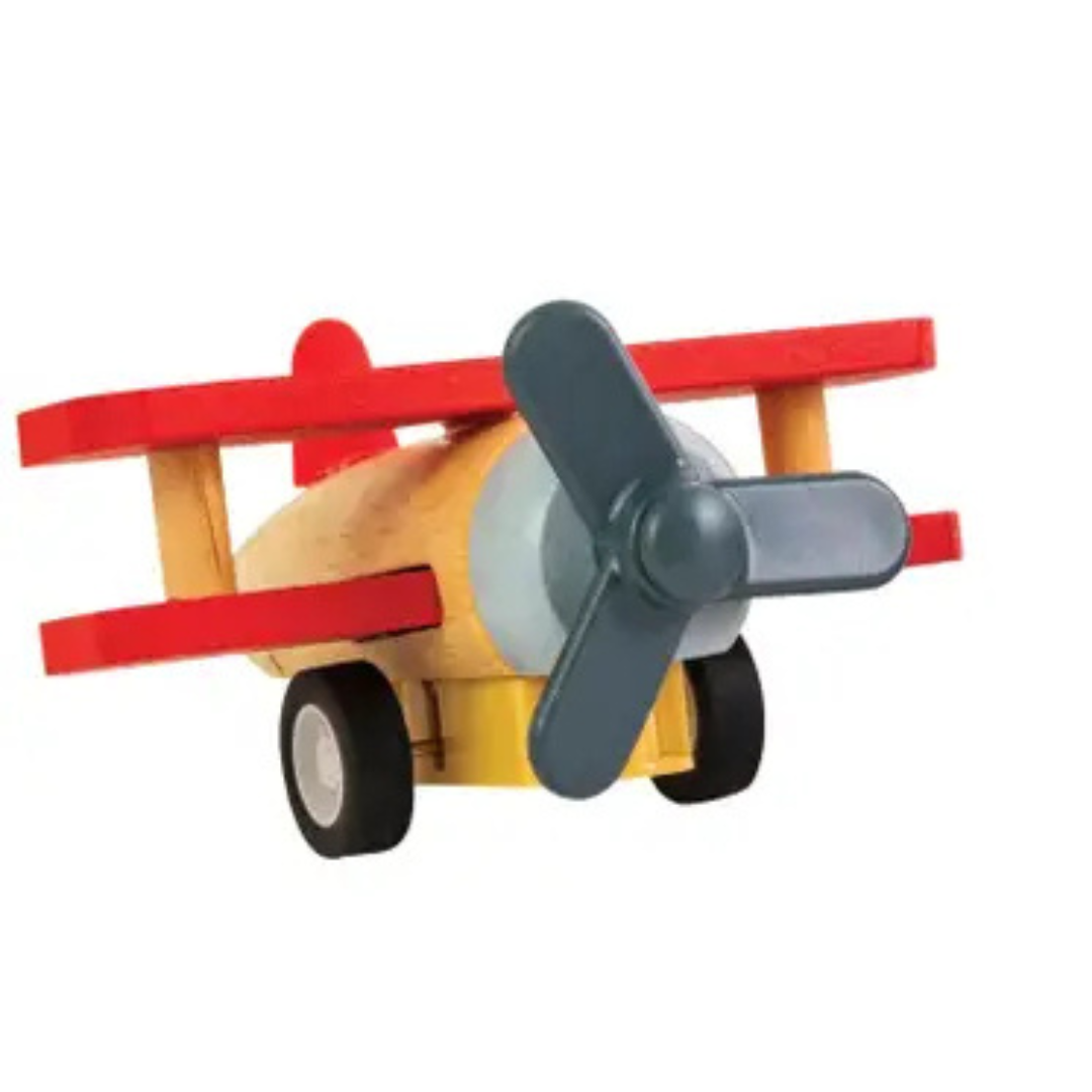 Wooden Pull Back Glider Plane