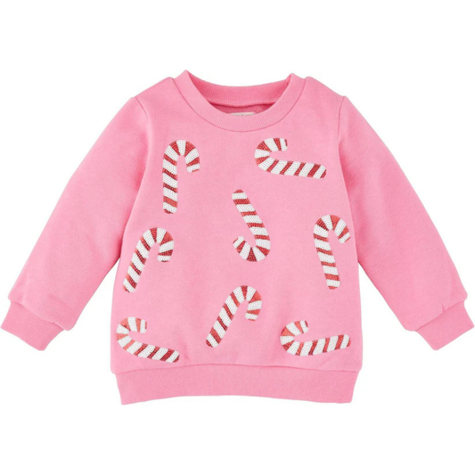 Candycane Sequin Sweatshirt