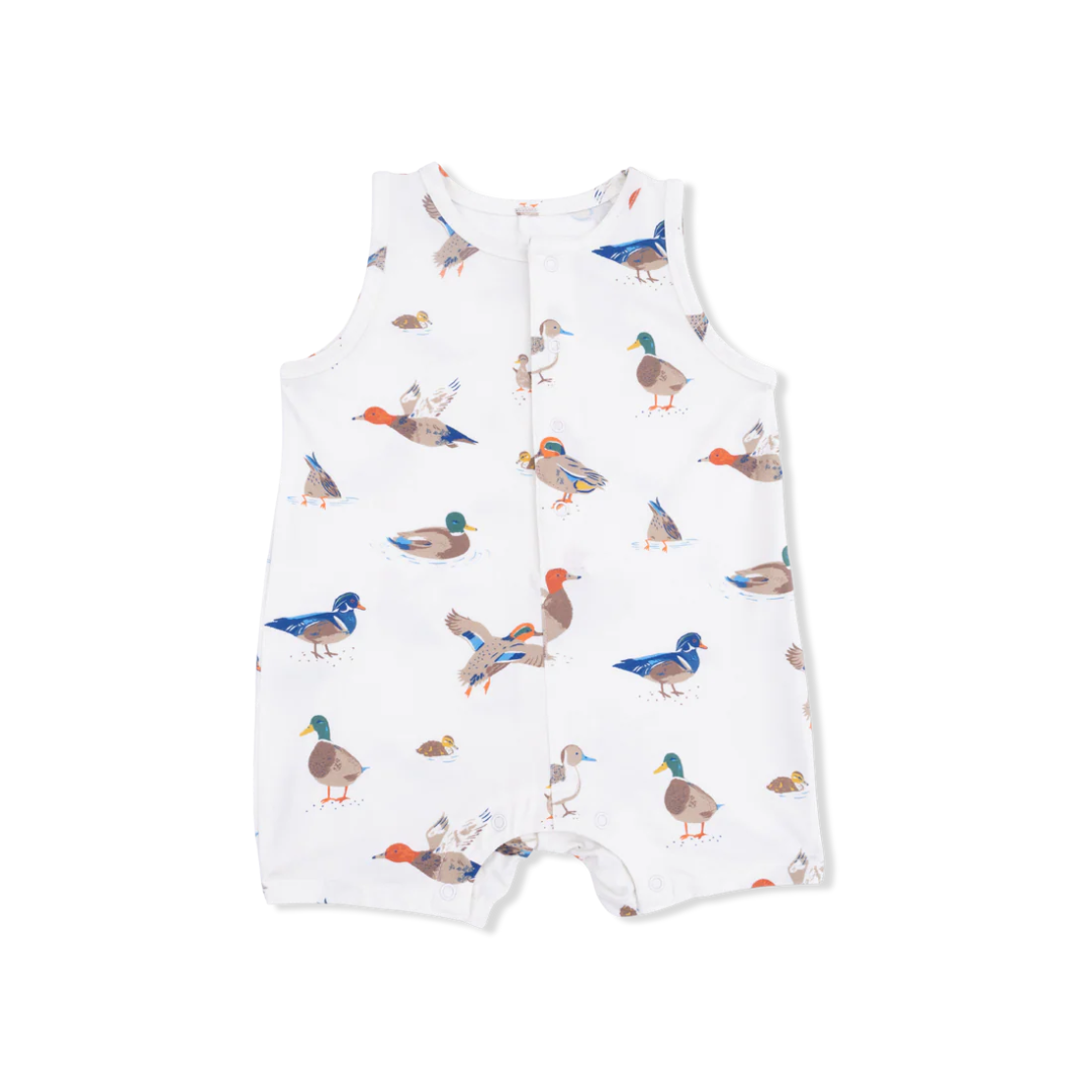 Ducks Sleeveless Shortie Romper