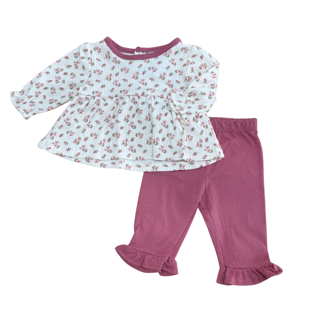 Rose Floral Pant Set