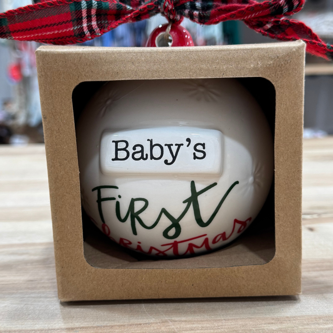 SALE Baby's First Christmas Ornament