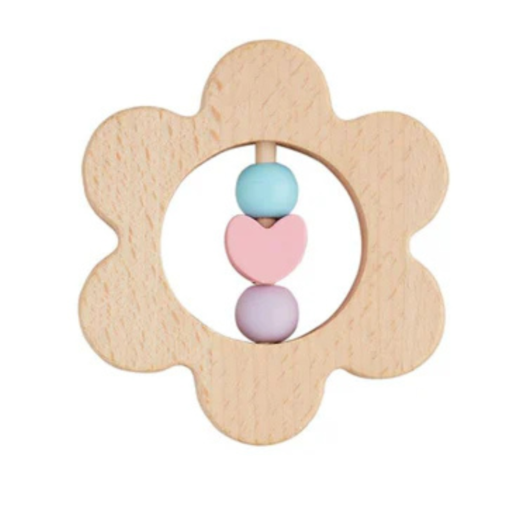 Wooden Teether Rattle