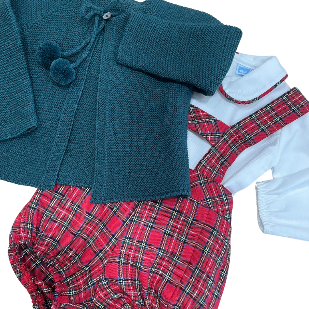 Tartan 3pc Overall Set