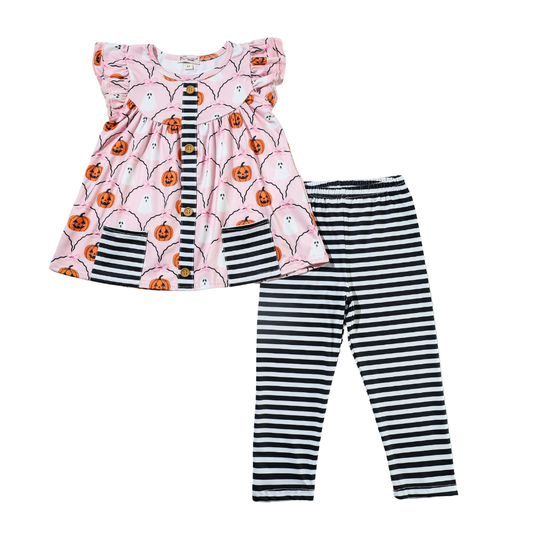 Girly Ghost Stripe Girls Set