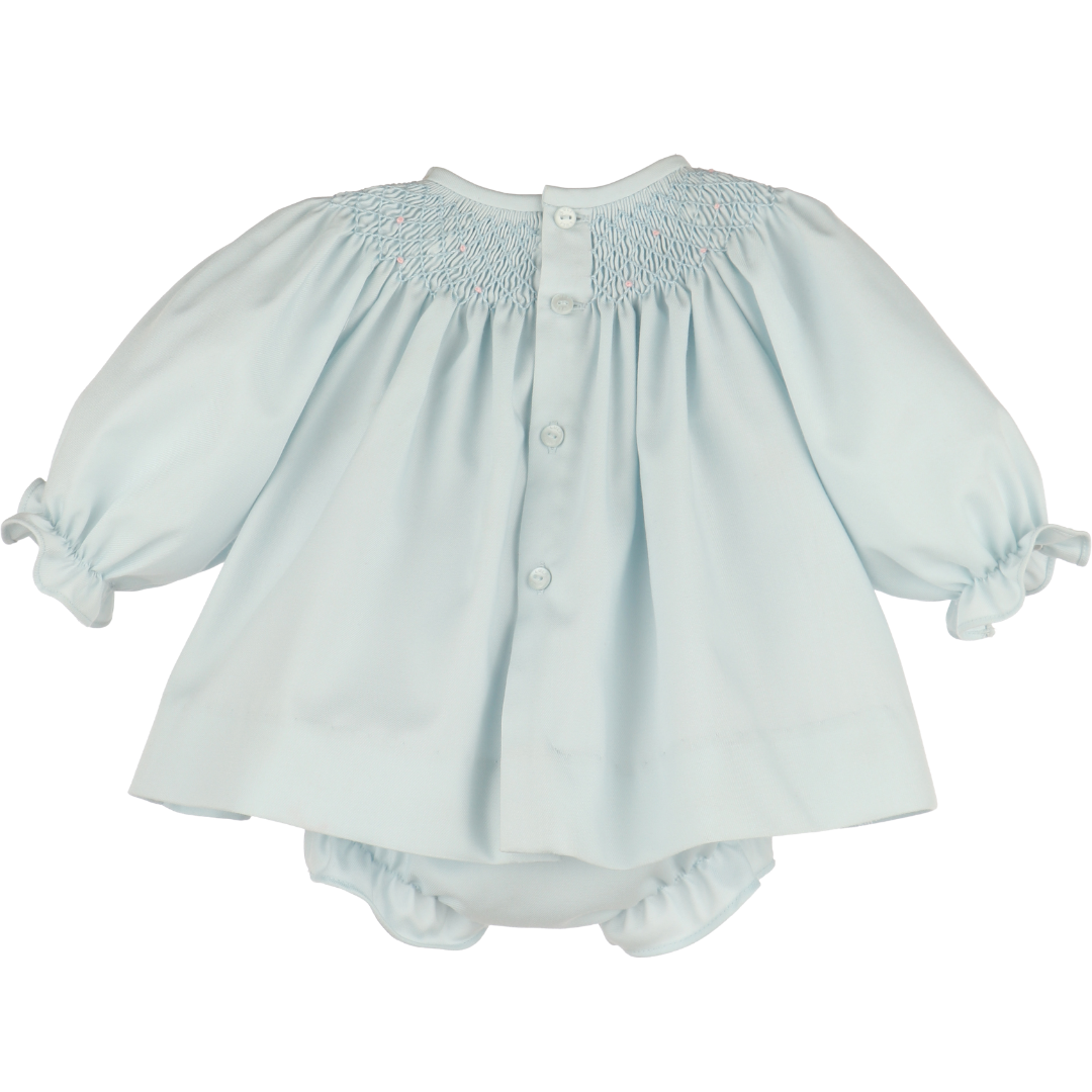 Welcome Home Waves Smock Set-Blue