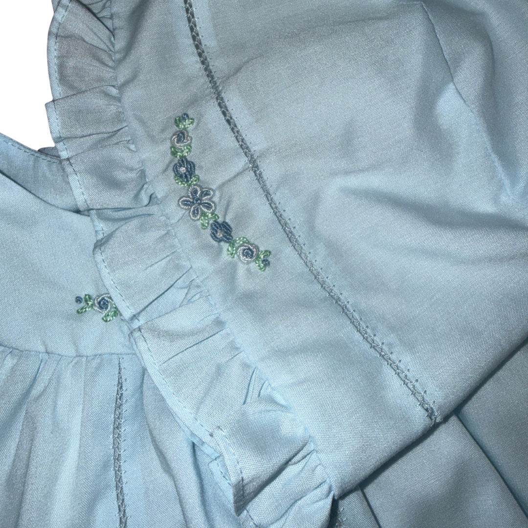 Blue Waves Faldon Dress