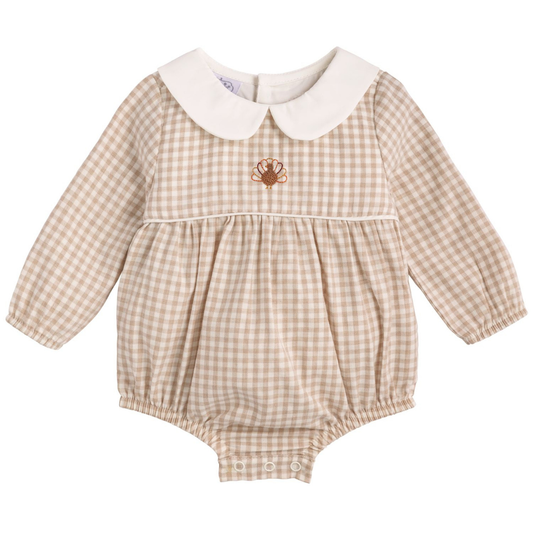 Boy Gingham Turkey Bubble