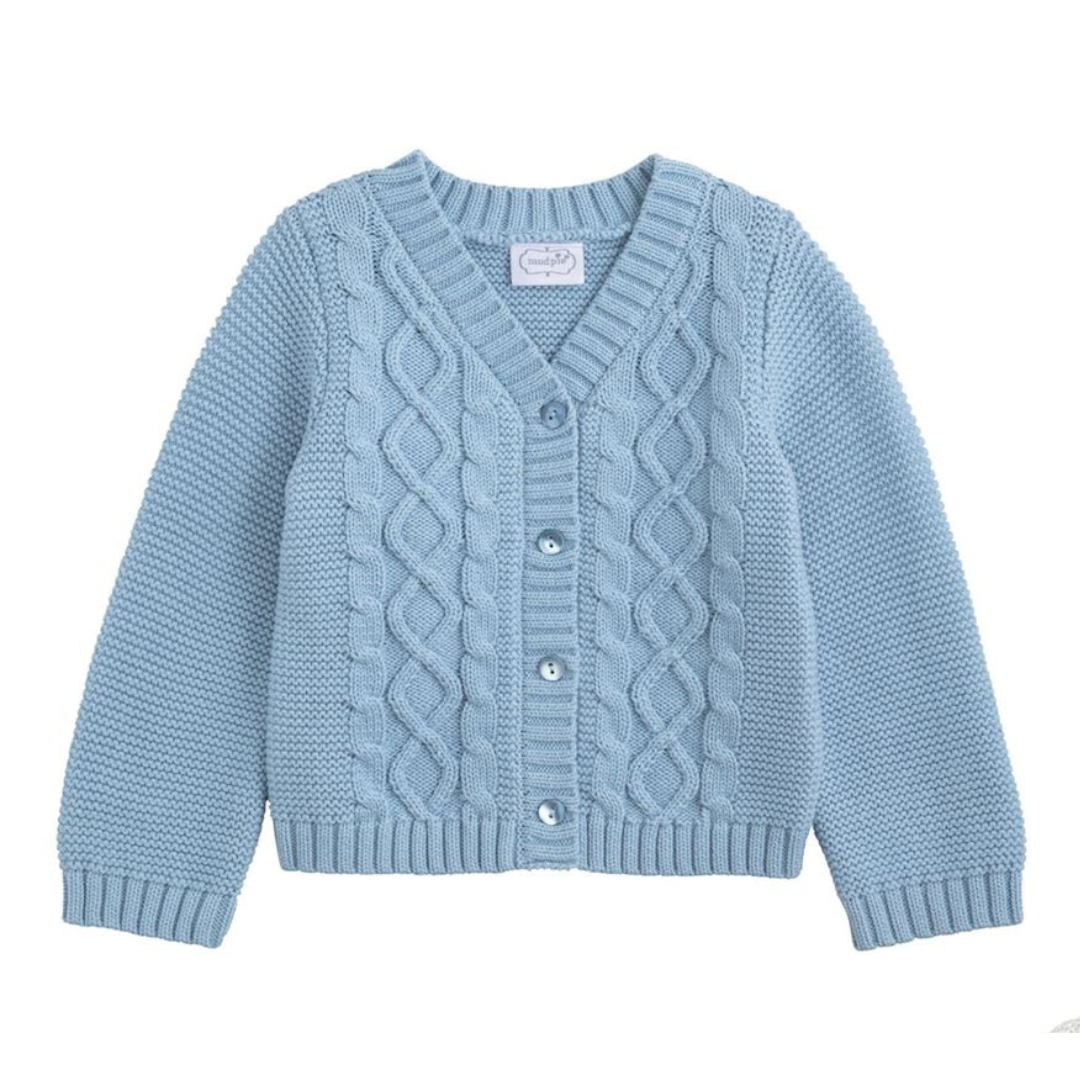 Blue Layette Cardigan