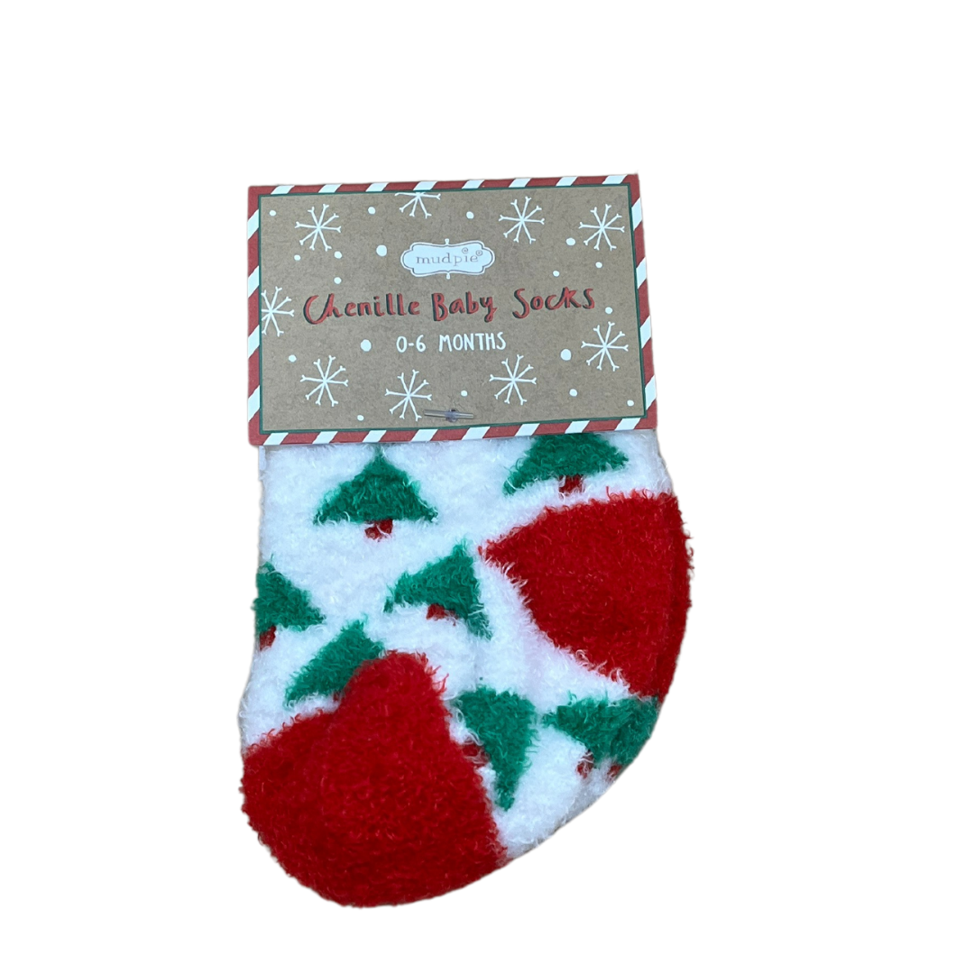 Chenille Christmas Socks