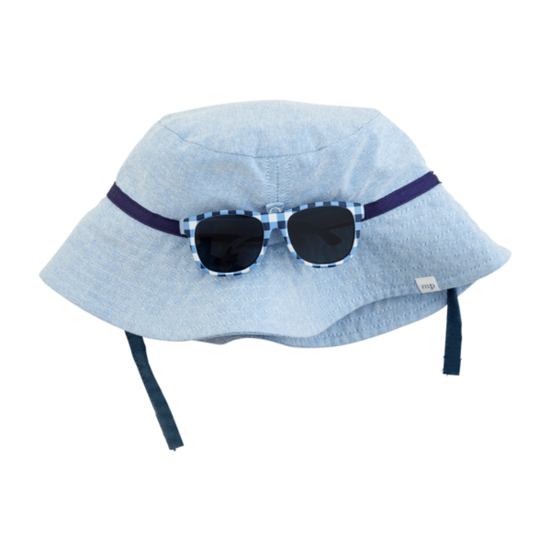 Boys Infant Sun Hat & Glasses Set