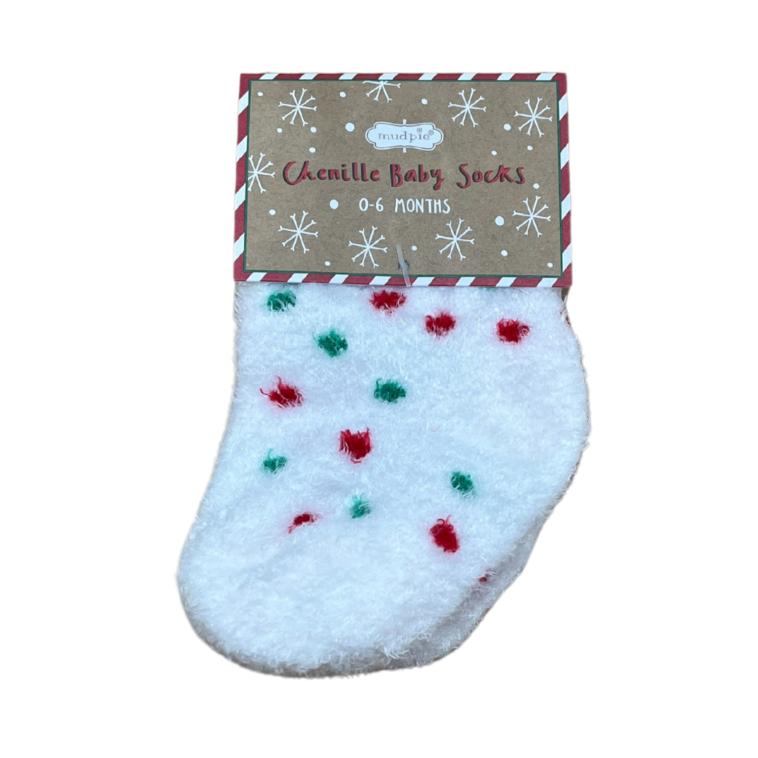 Chenille Christmas Socks